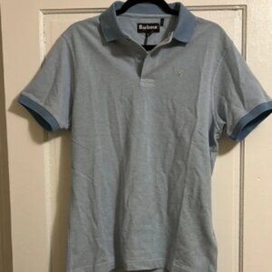 Barbour Men's Blue Polo Shirt, Medium
